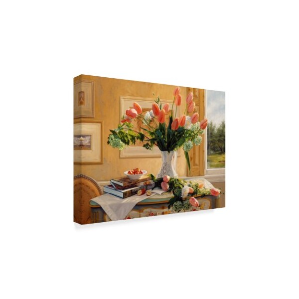 Robin Anderson 'French Tulips And Crab Apples' Canvas Art,18x24
